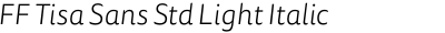 FF Tisa Sans Std Light Italic